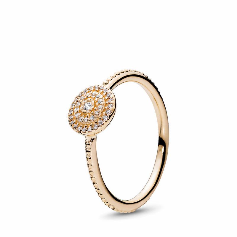 Pandora Radiant Elegance Stackable Ring Gold Egypt GO8460915
